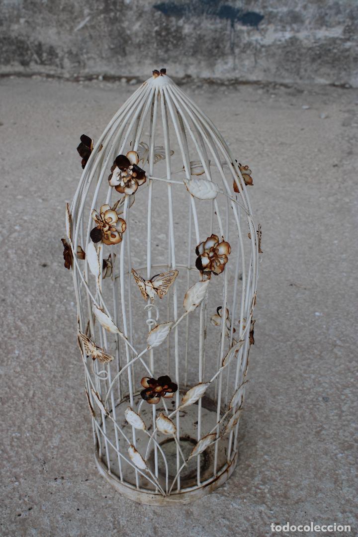 Antig&uuml;edades: jaula con mariposas - Foto 1