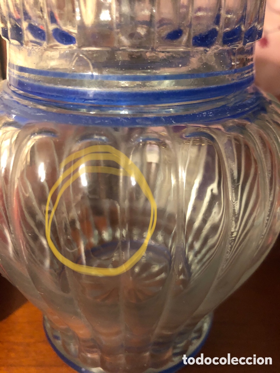Antig&uuml;edades: Botella con vaso para mesita de noche - Foto 4