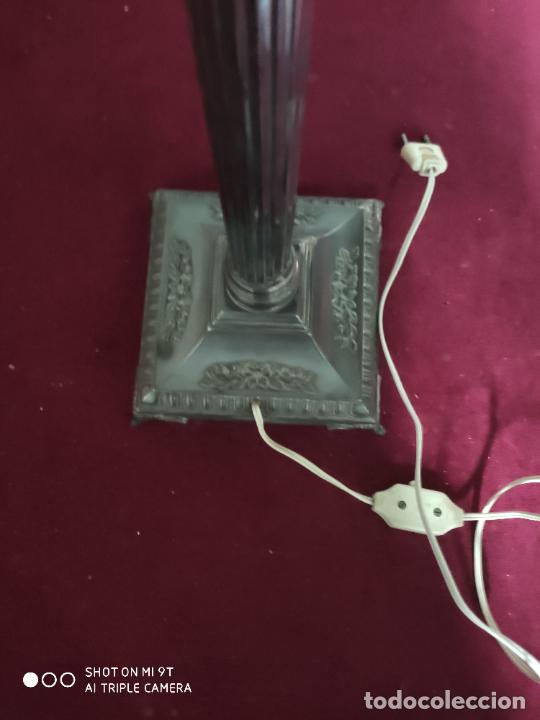 Antig&uuml;edades: lampara columna con capitel - Foto 5