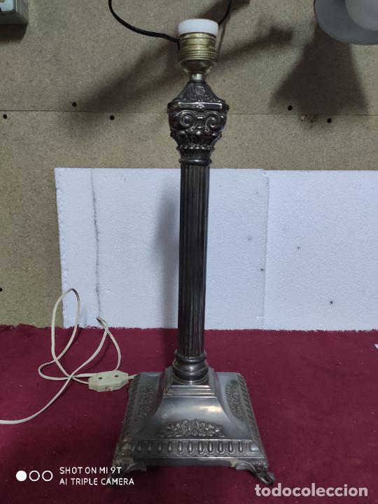 Antig&uuml;edades: lampara columna con capitel - Foto 9