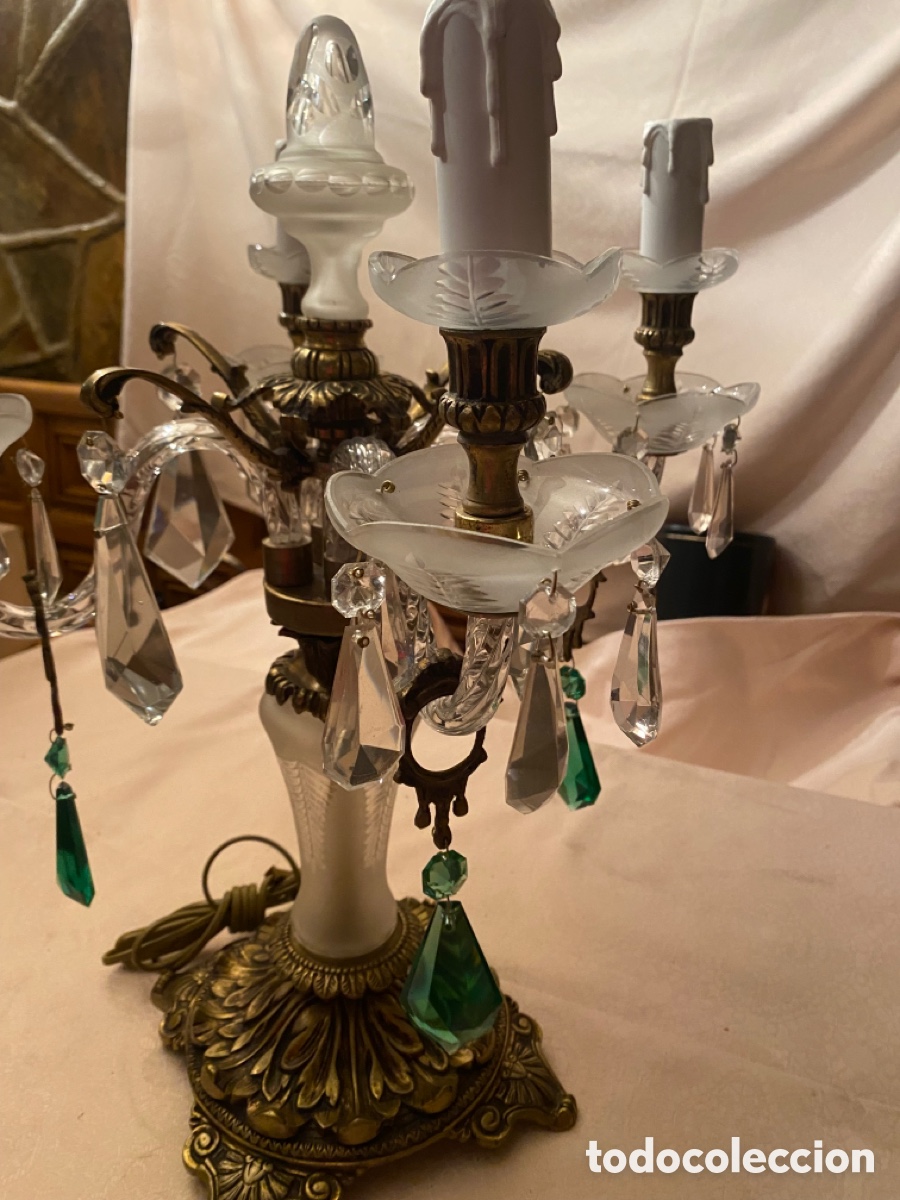 Antig&uuml;edades: Candelabro 4 brazos antiguo - Foto 3