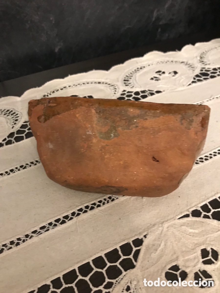 Antig&uuml;edades: MOLDE ANTIGUO DE BARRO ESMALTADO- DULCE DE MEMBRILLO - Foto 7