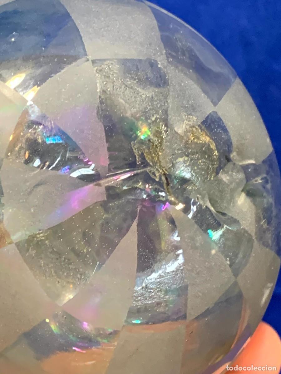 Antig&uuml;edades: ESFERA CRISTAL VIDRIO TALLADA DECORADA 10CMS - Foto 4