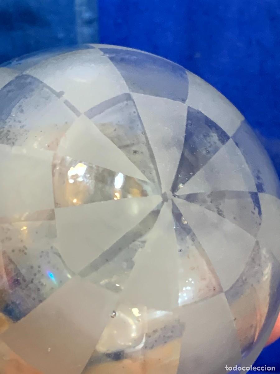 Antig&uuml;edades: ESFERA CRISTAL VIDRIO TALLADA DECORADA 10CMS - Foto 10