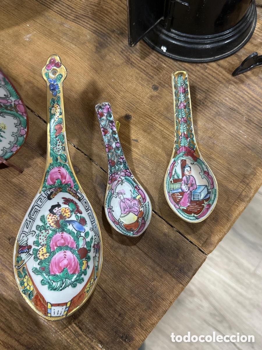 Antig&uuml;edades: Lote de 3 cuchara de Macao - Foto 1