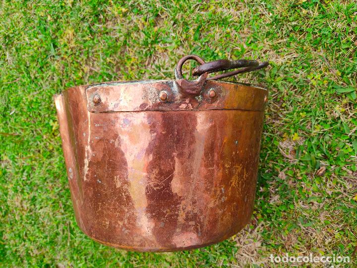 Antig&uuml;edades: Caldero de cobre, olla, Cazuela - Foto 3