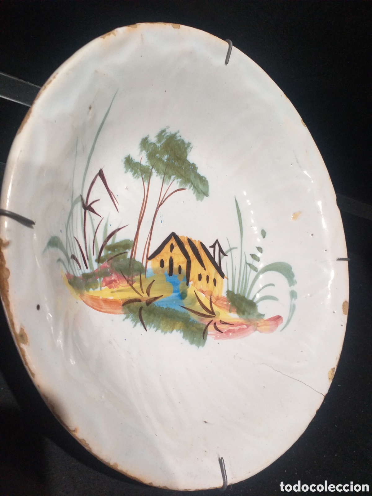 Antig&uuml;edades: Antiguo plato ceramica - Foto 2