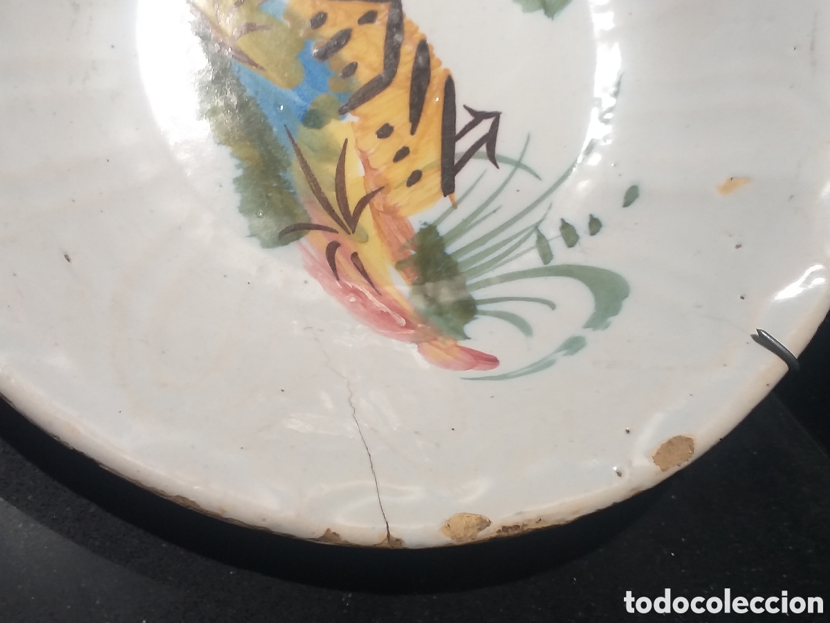 Antig&uuml;edades: Antiguo plato ceramica - Foto 5