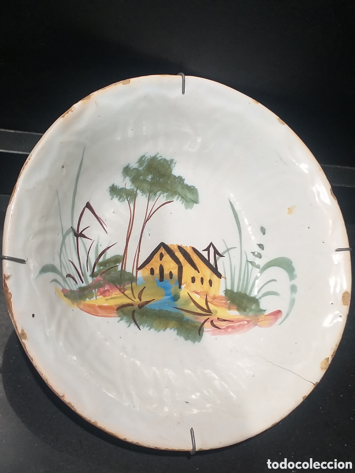 Antig&uuml;edades: Antiguo plato ceramica - Foto 1