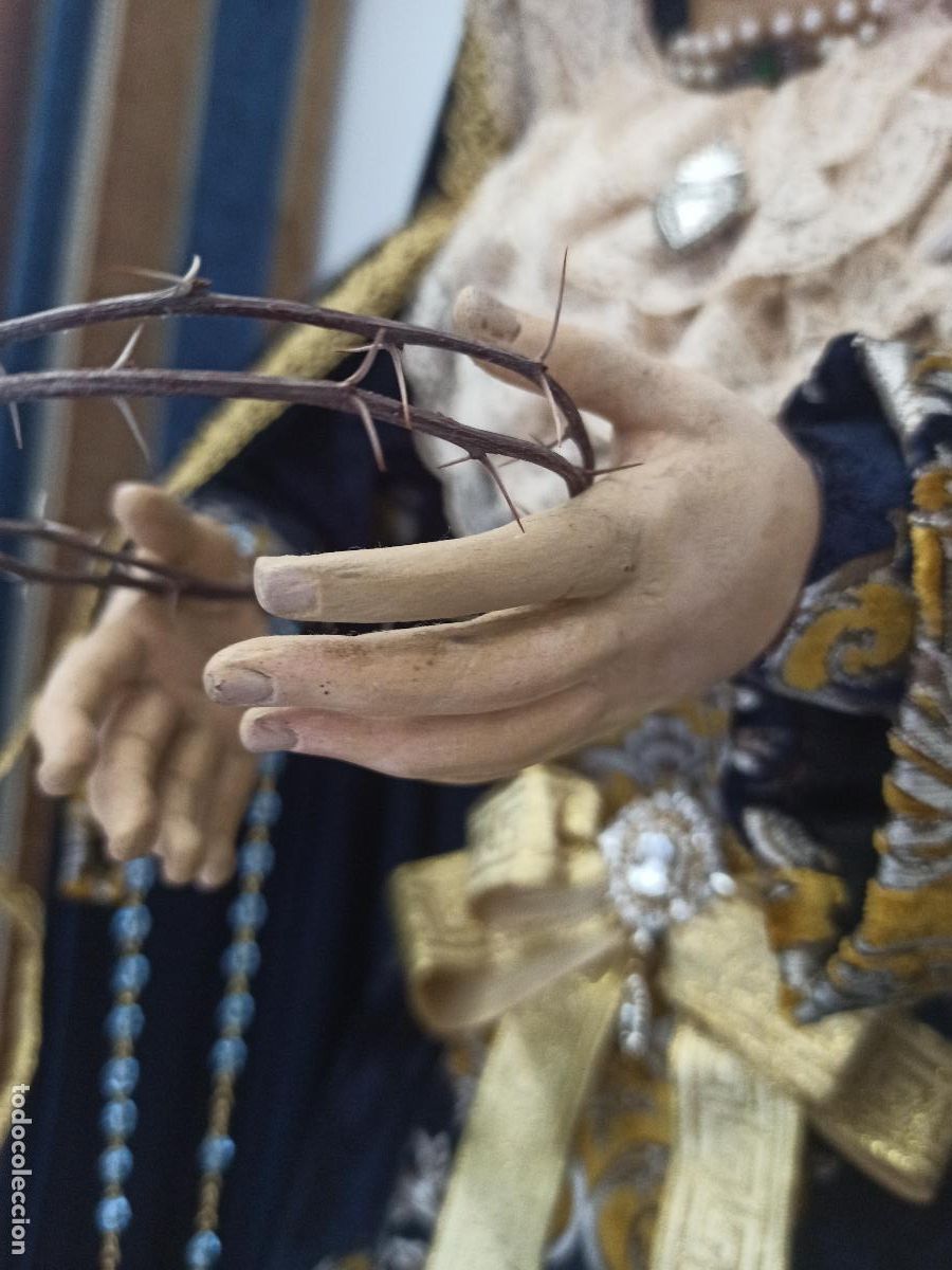 Antig&uuml;edades: IMAGEN VIRGEN CAP POTA 1800 - Foto 1