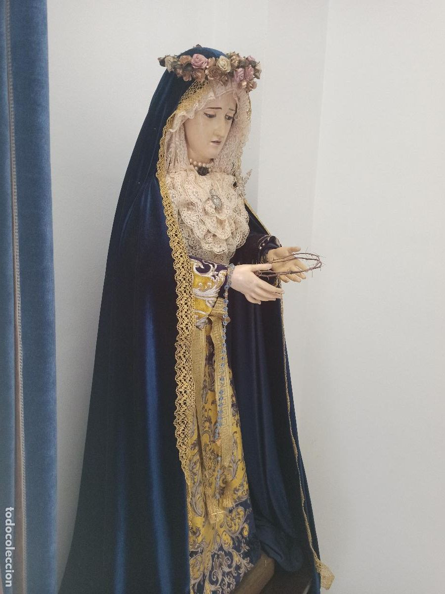 Antig&uuml;edades: IMAGEN VIRGEN CAP POTA 1800 - Foto 5