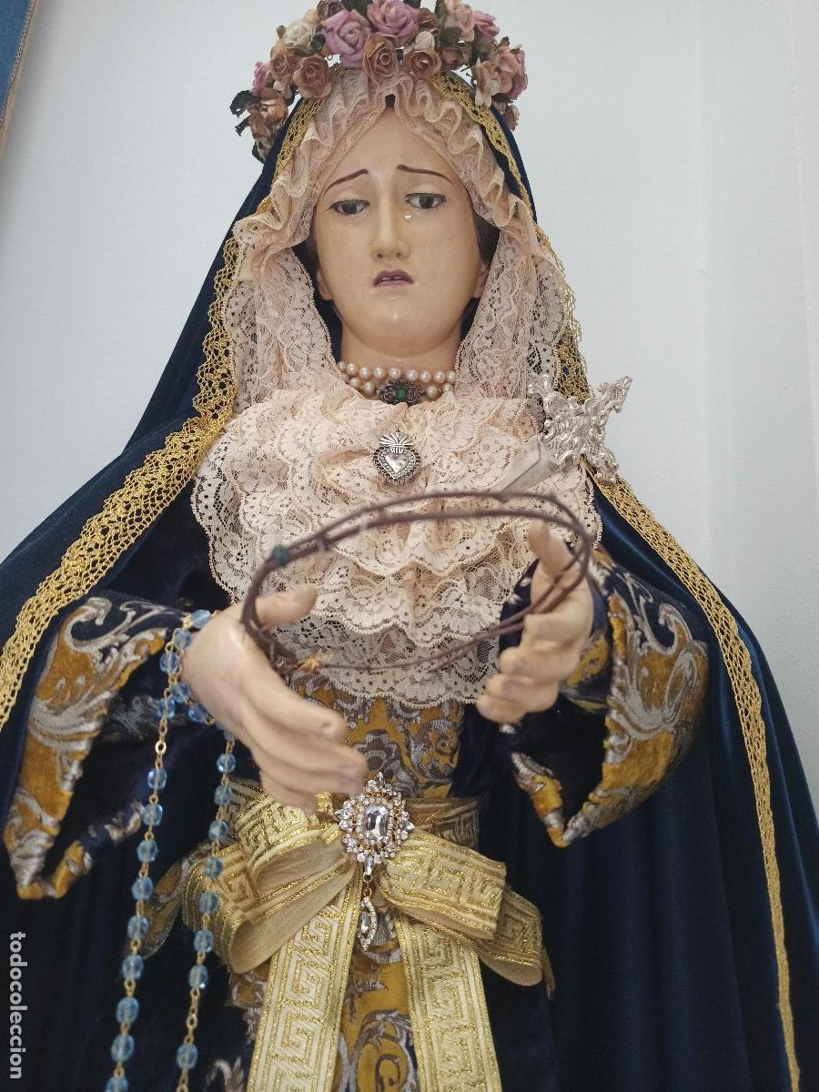 Antig&uuml;edades: IMAGEN VIRGEN CAP POTA 1800 - Foto 7