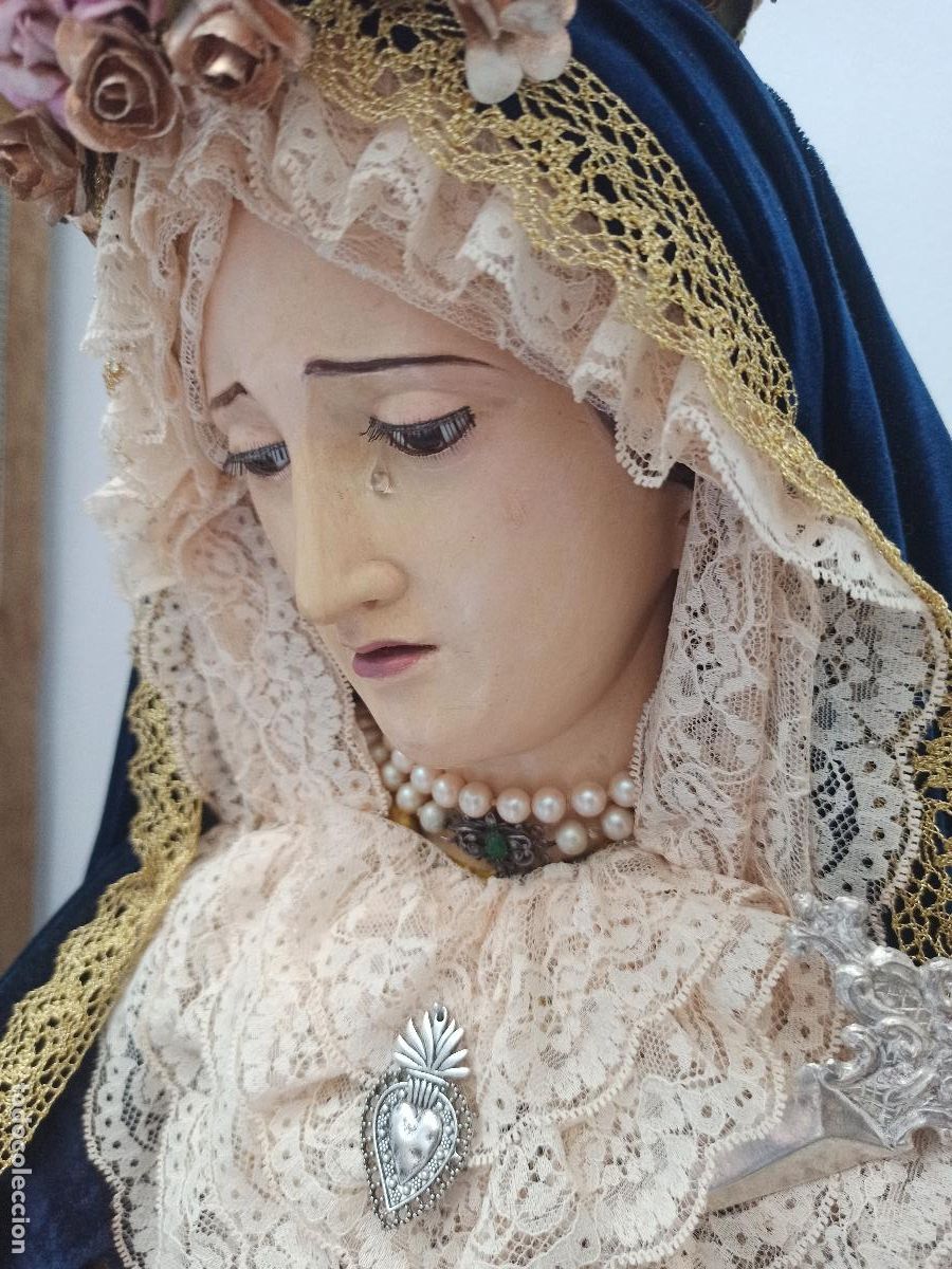 Antig&uuml;edades: IMAGEN VIRGEN CAP POTA 1800 - Foto 8