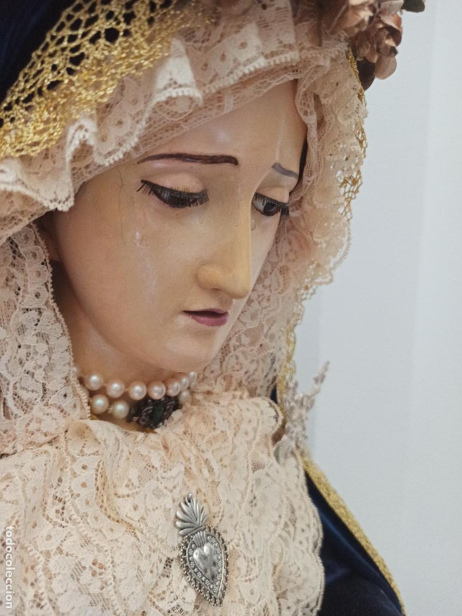 Antig&uuml;edades: IMAGEN VIRGEN CAP POTA 1800 - Foto 9