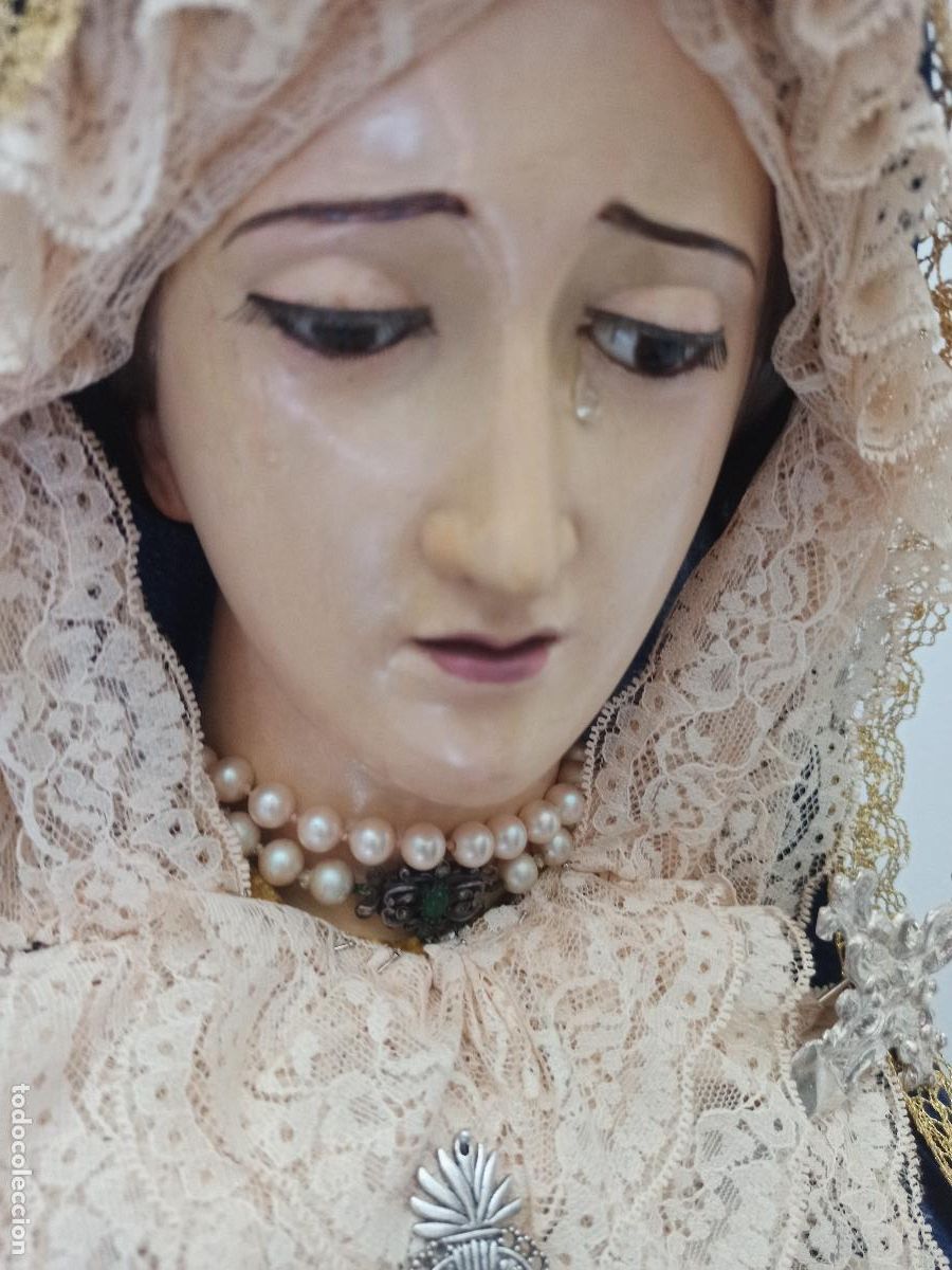 Antig&uuml;edades: IMAGEN VIRGEN CAP POTA 1800 - Foto 11