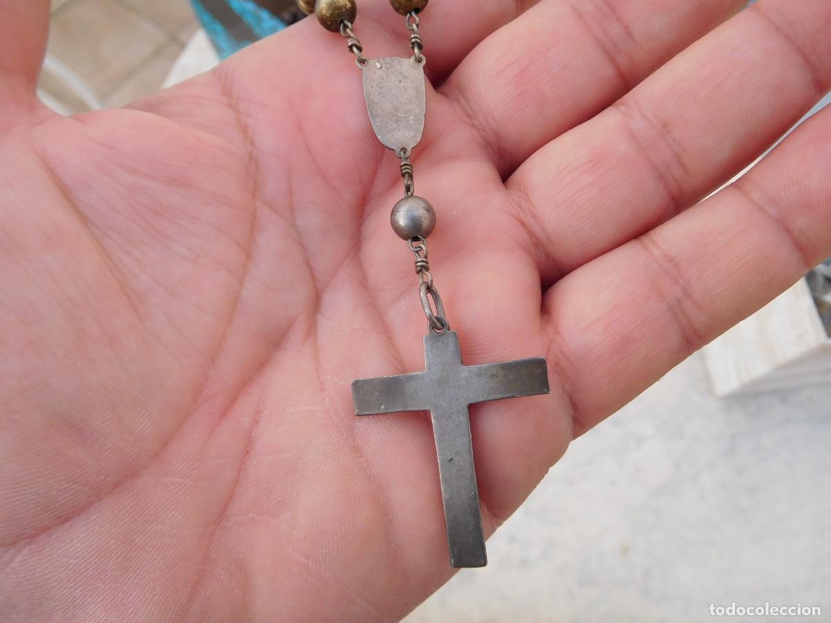 Antig&uuml;edades: Rosario de plata vintage - Foto 4