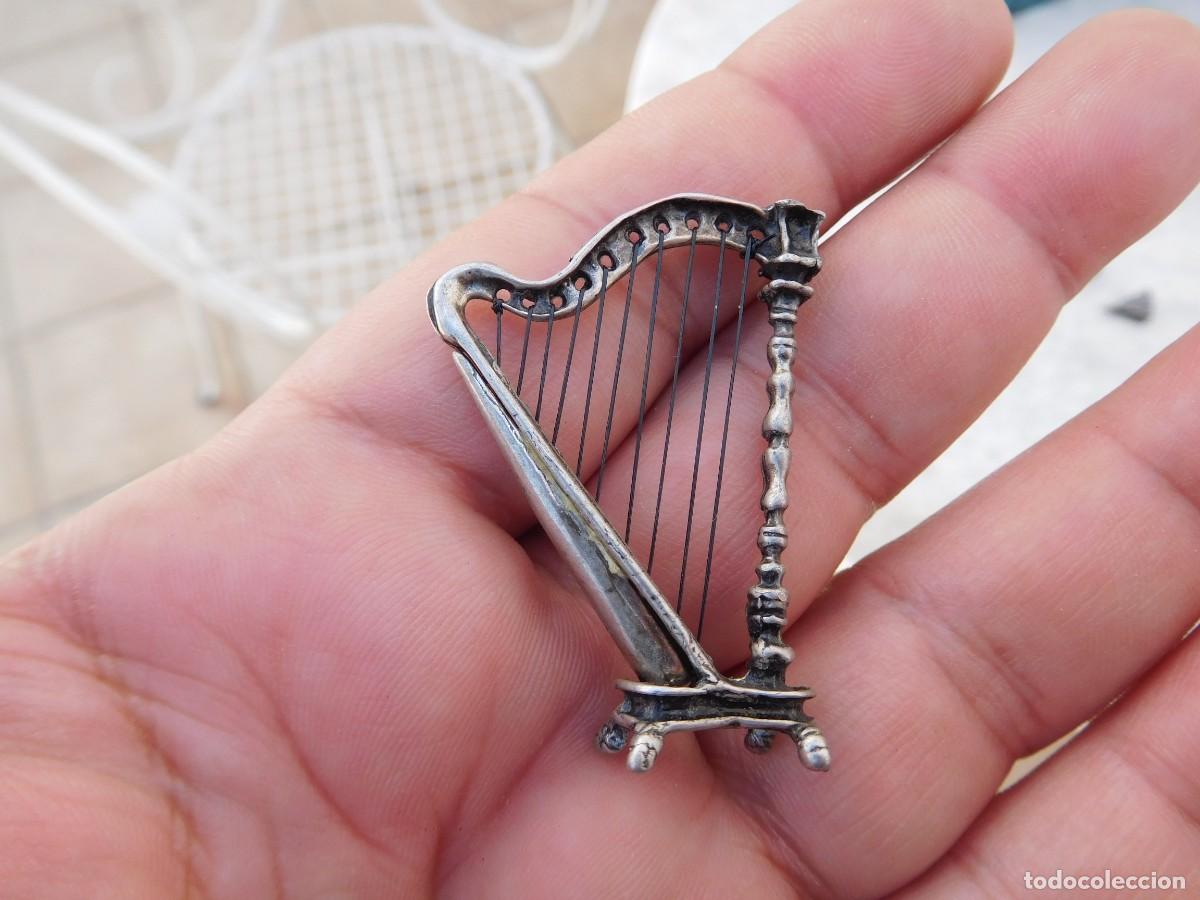 Antig&uuml;edades: Arpa de plata miniatura - Foto 2