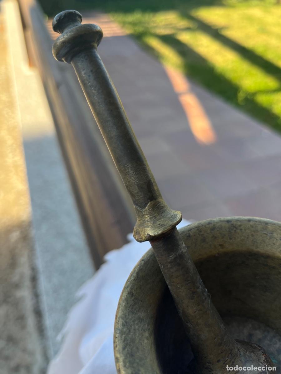 Antig&uuml;edades: Almirez bronce, siglo XIX - Foto 5