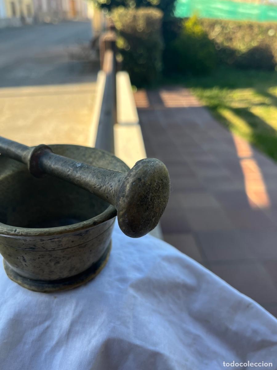 Antig&uuml;edades: Almirez bronce, siglo XIX - Foto 10