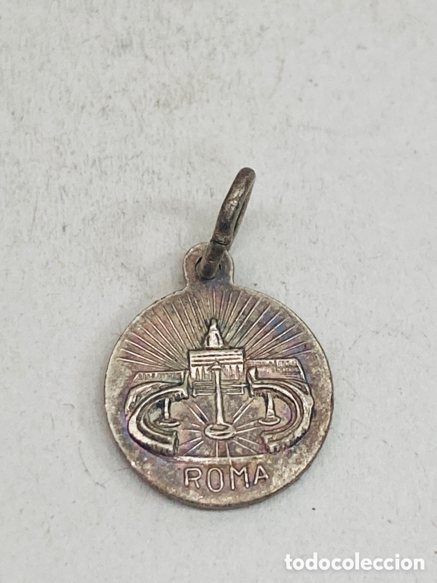 Antig&uuml;edades: Medalla religiosa met&aacute;lica - Foto 2