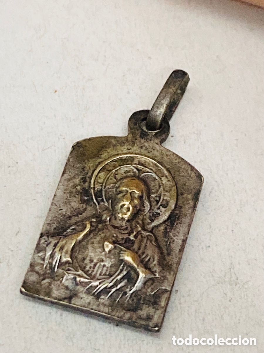 Antig&uuml;edades: Medalla religiosa met&aacute;lica - Foto 2