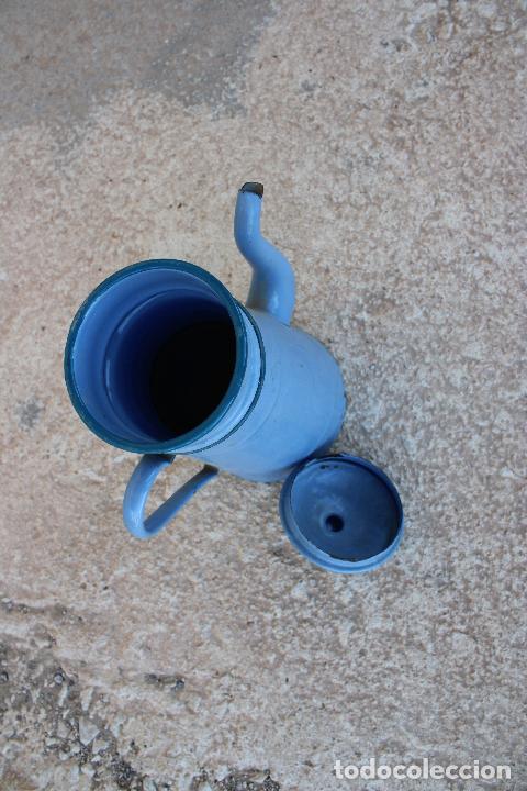 Antig&uuml;edades: cafetera azul esmaltada - Foto 3