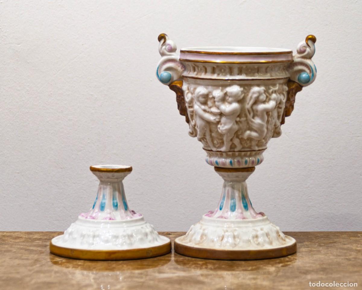 Antig&uuml;edades: Jarr&oacute;n de porcelana espa&ntilde;ola ALGORA. - Foto 3