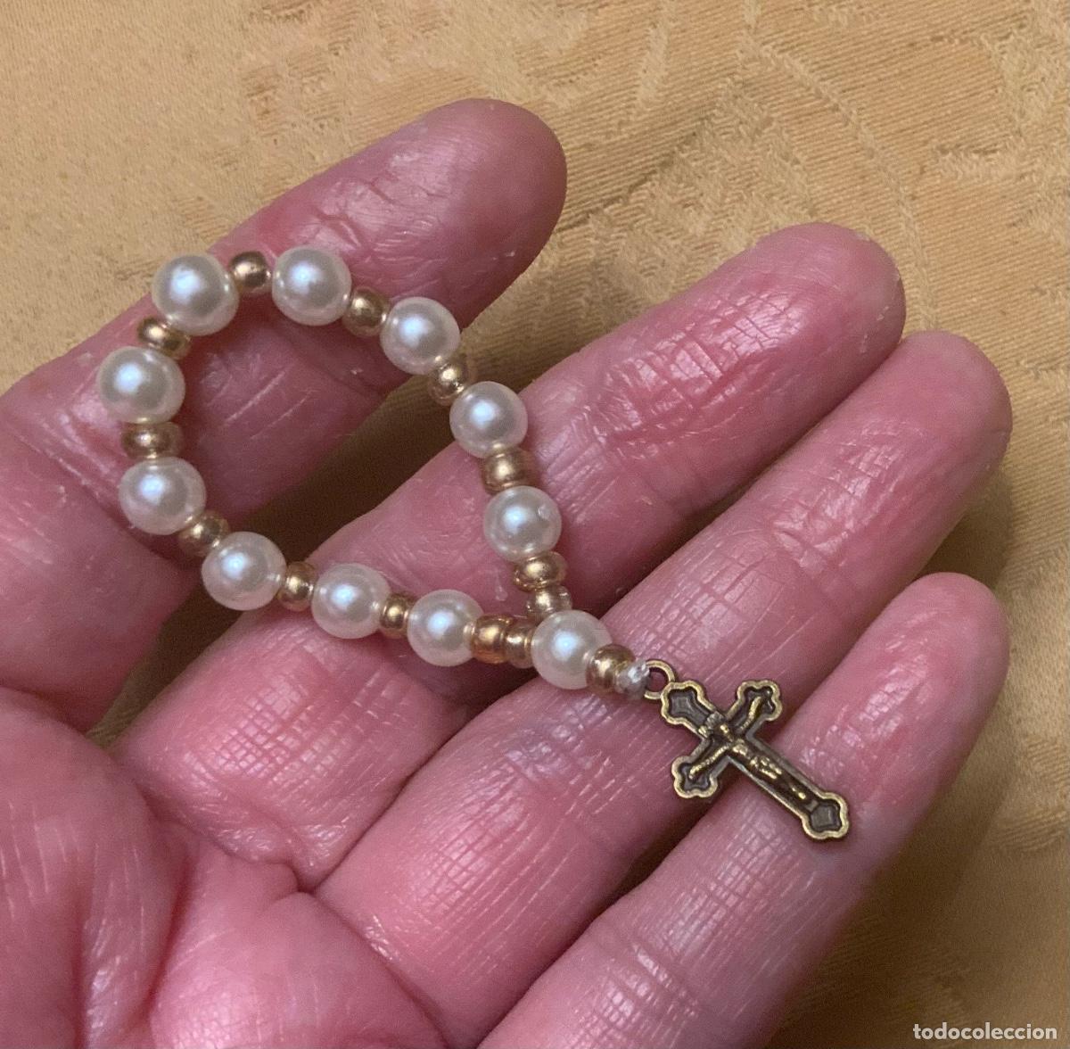 Antig&uuml;edades: PEQUE&Ntilde;O ROSARIO DECENARIO, PERLAS - Foto 2