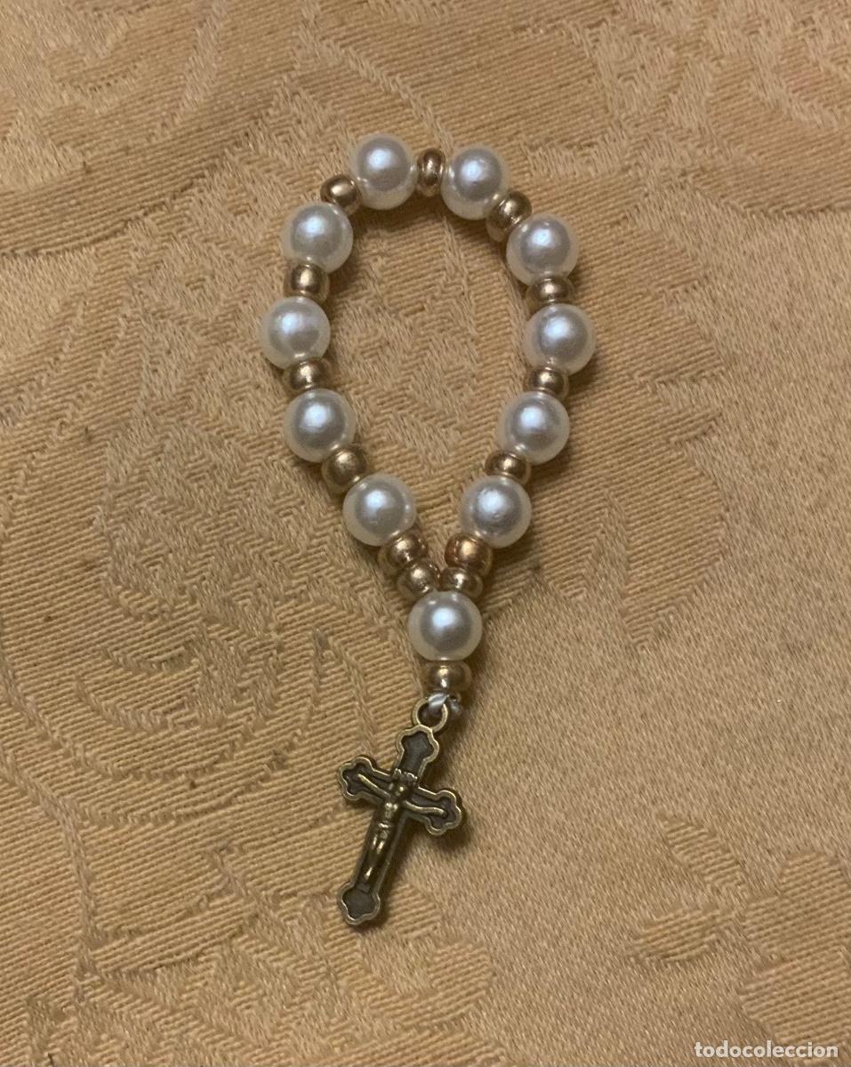 Antig&uuml;edades: PEQUE&Ntilde;O ROSARIO DECENARIO, PERLAS - Foto 3