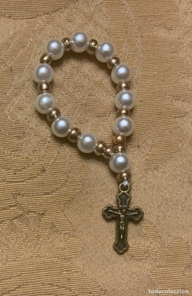 Antig&uuml;edades: PEQUE&Ntilde;O ROSARIO DECENARIO, PERLAS - Foto 6
