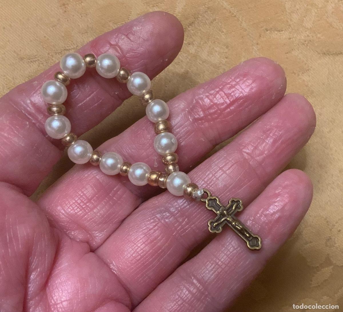 Antig&uuml;edades: PEQUE&Ntilde;O ROSARIO DECENARIO, PERLAS - Foto 7