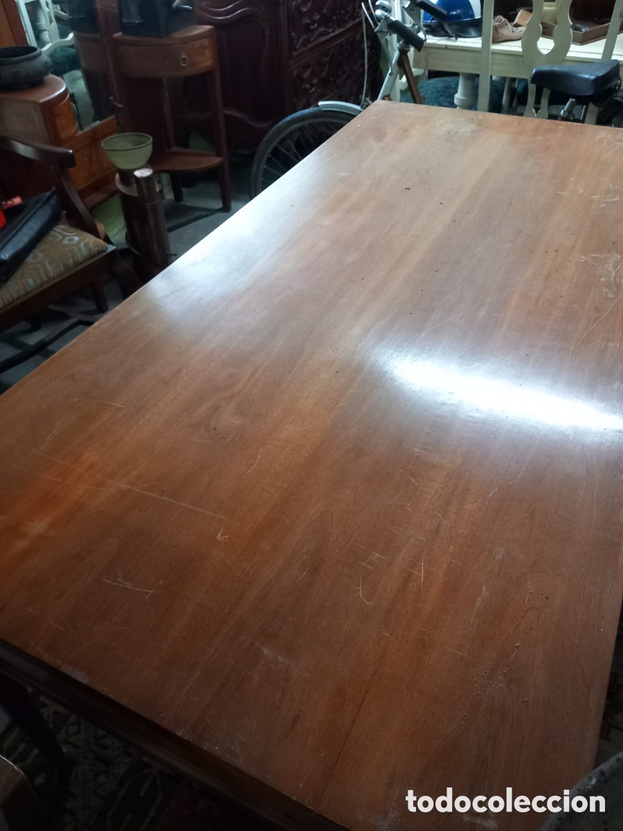 Antig&uuml;edades: Mesa de despacho con 3 cajones - Foto 6