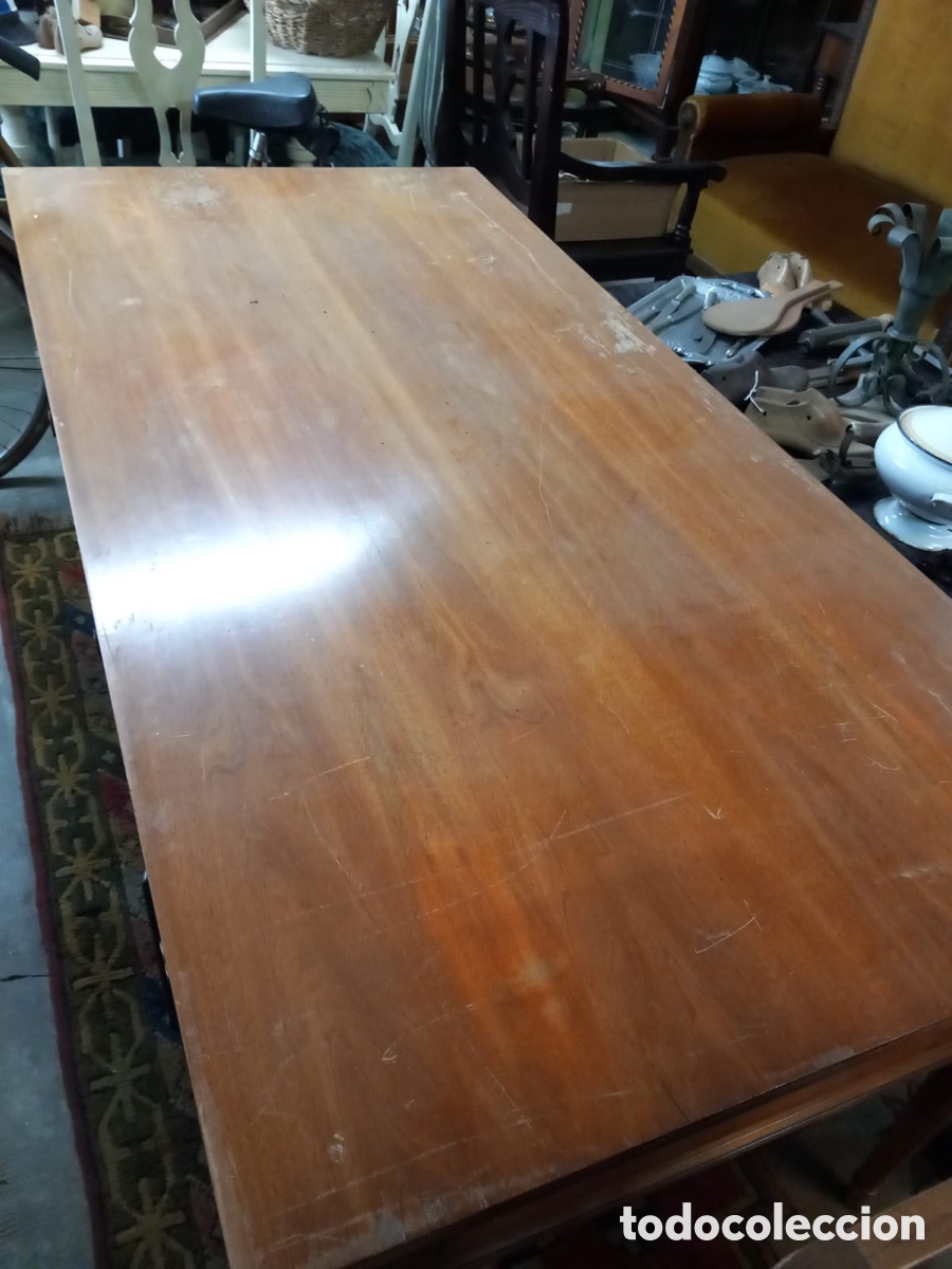 Antig&uuml;edades: Mesa de despacho con 3 cajones - Foto 7