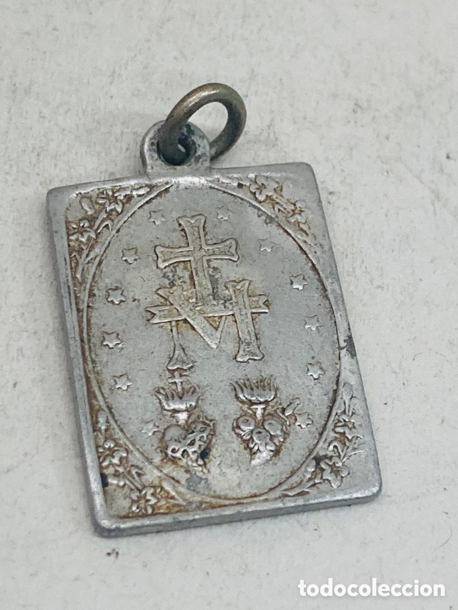 Antig&uuml;edades: Medalla religiosa met&aacute;lica - Foto 2
