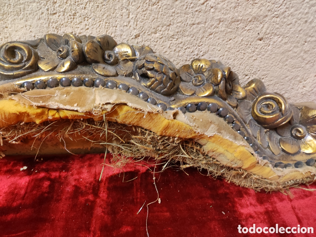 Antig&uuml;edades: Remate tallado y dorado - Foto 2