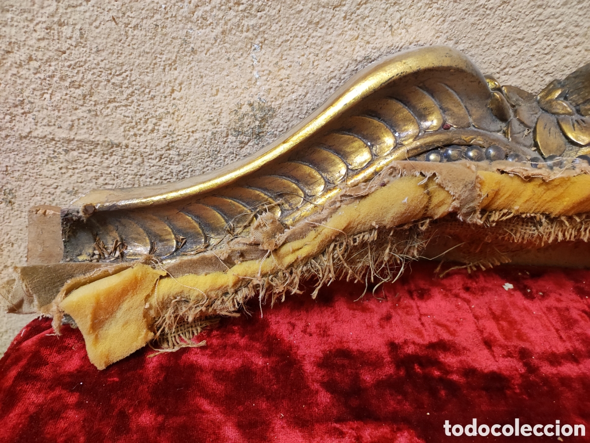 Antig&uuml;edades: Remate tallado y dorado - Foto 3