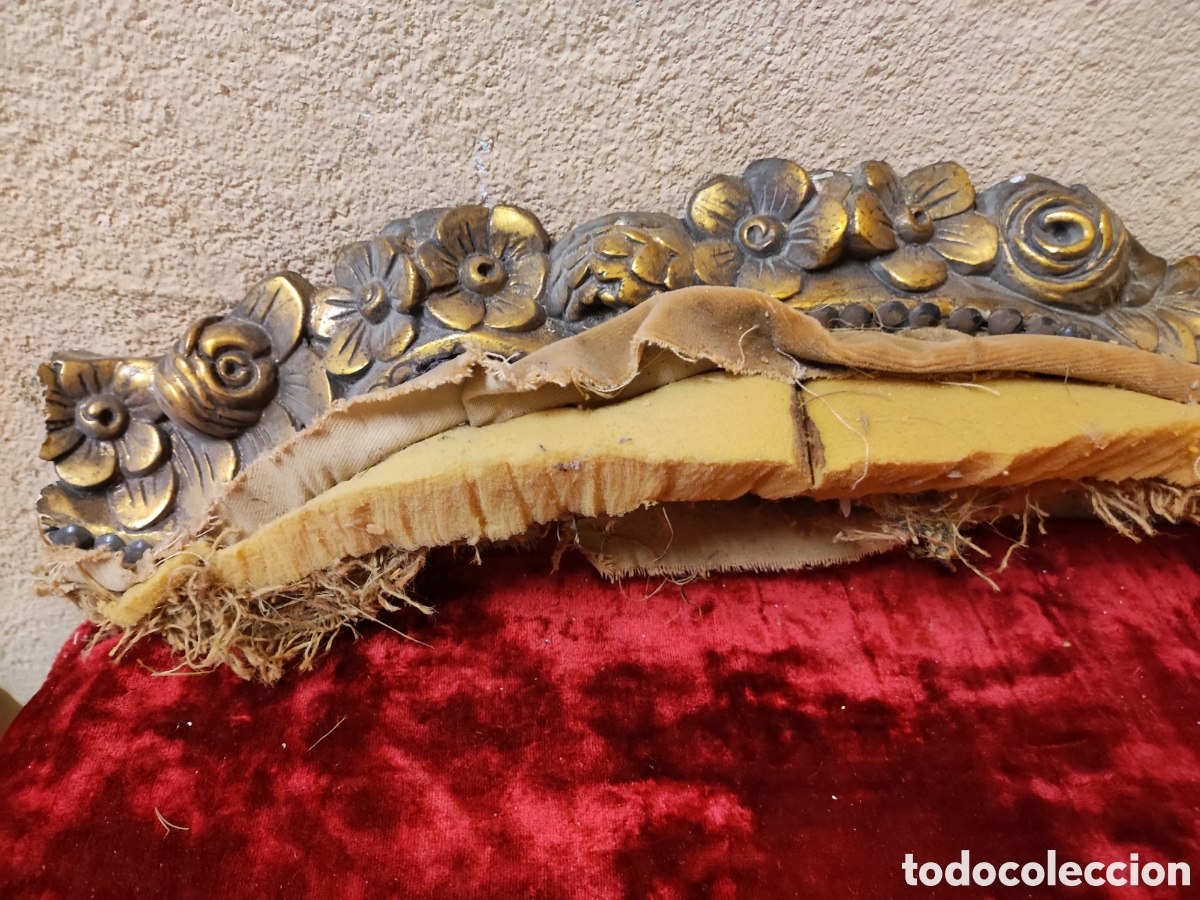 Antig&uuml;edades: Remate tallado y dorado - Foto 2