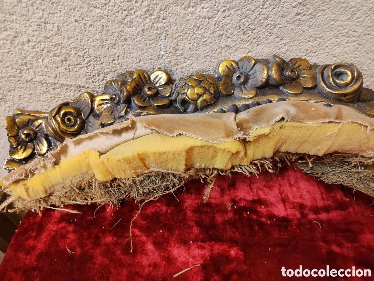 Antig&uuml;edades: Remate tallado y dorado - Foto 2
