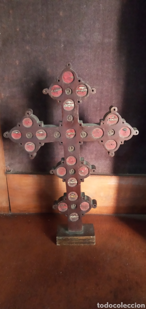 Antig&uuml;edades: ANTIGUA CRUZ DE MADERA DE JERUSAL&Eacute;N . - Foto 2