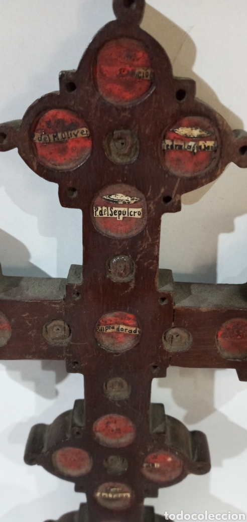 Antig&uuml;edades: ANTIGUA CRUZ DE MADERA DE JERUSAL&Eacute;N . - Foto 7
