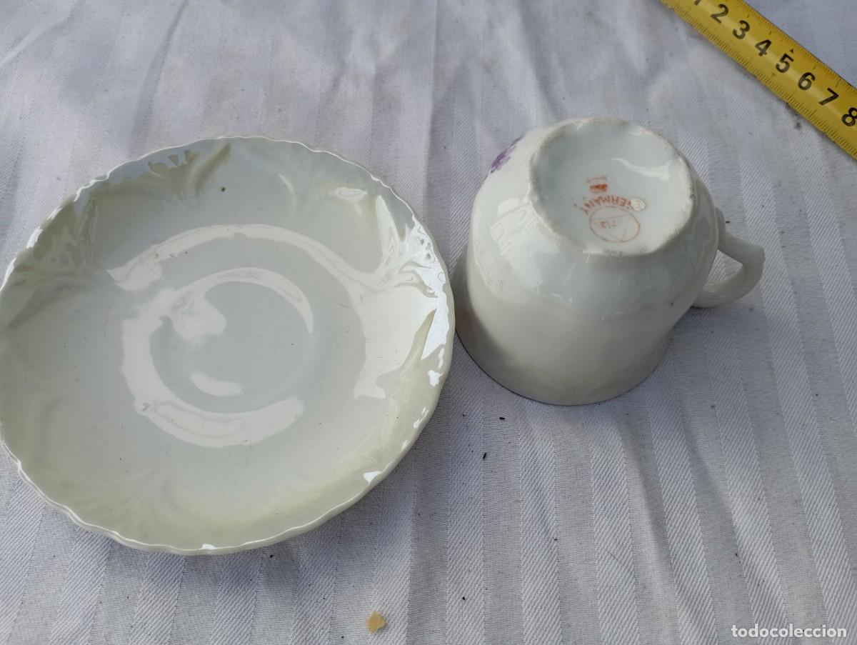 Antig&uuml;edades: taza y plato - Foto 2