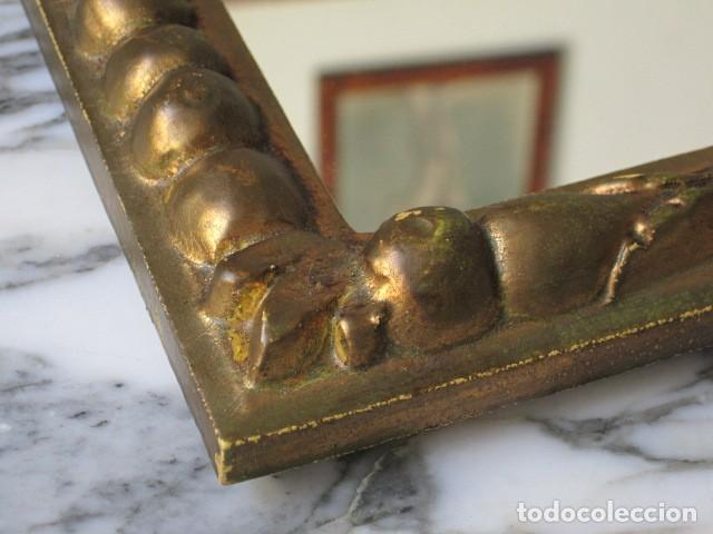 Antig&uuml;edades: PRECIOSO ESPEJO DE MADERA DORADA - Foto 7