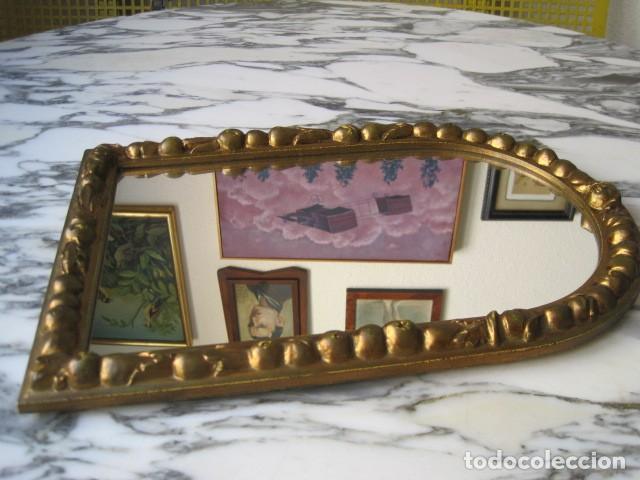 Antig&uuml;edades: PRECIOSO ESPEJO DE MADERA DORADA - Foto 9