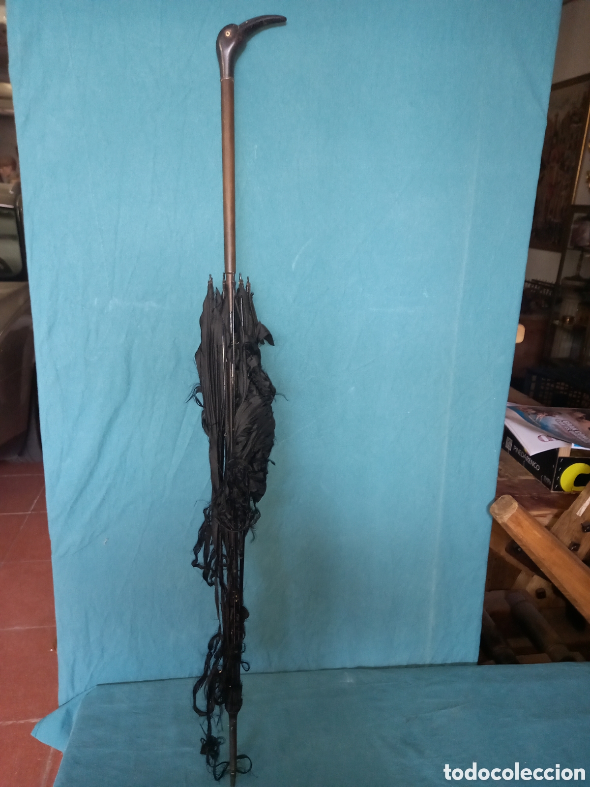 Antig&uuml;edades: Antigua sombrilla de se&ntilde;ora. - Foto 4
