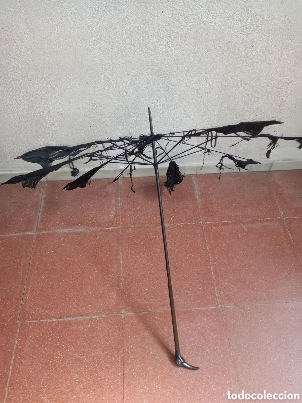 Antig&uuml;edades: Antigua sombrilla de se&ntilde;ora. - Foto 7