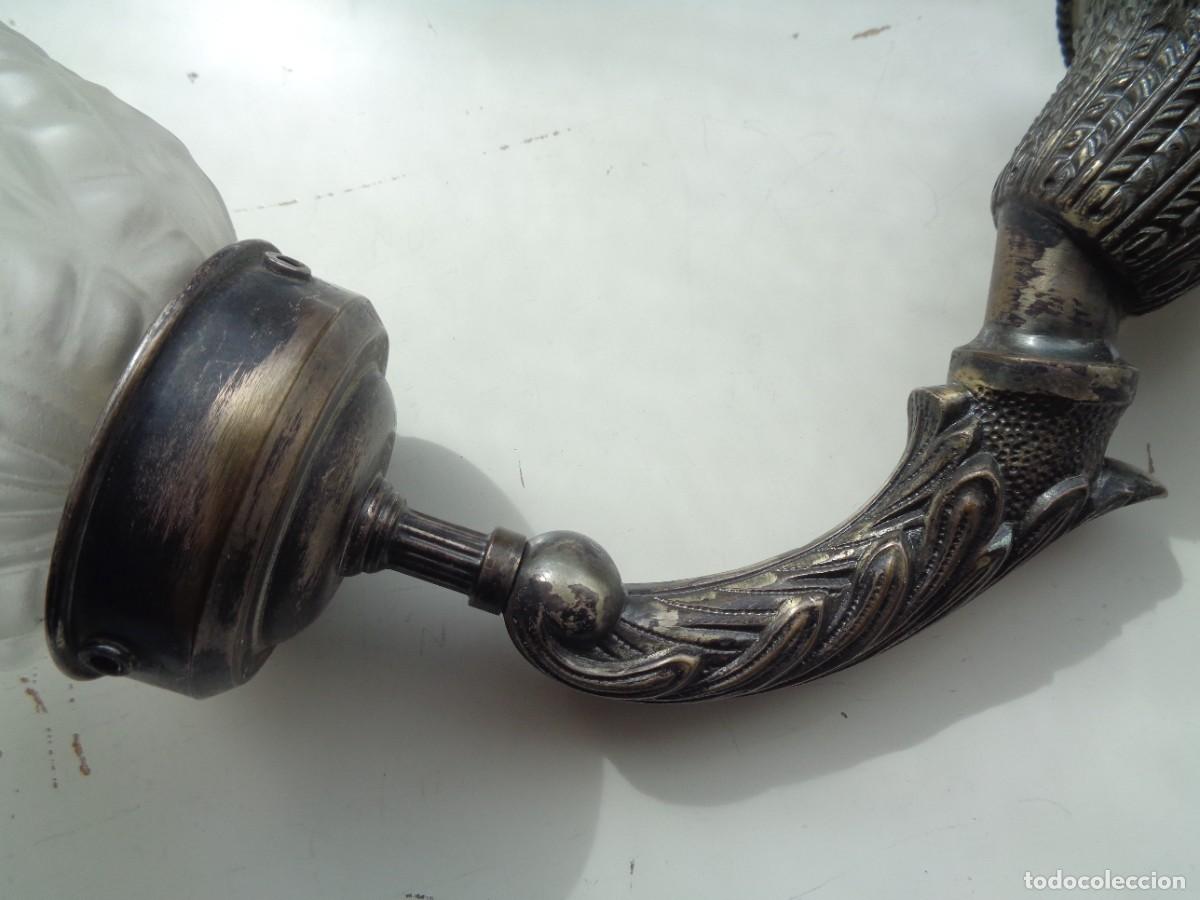 Antig&uuml;edades: APLIQUE CON TULIPA - Foto 4