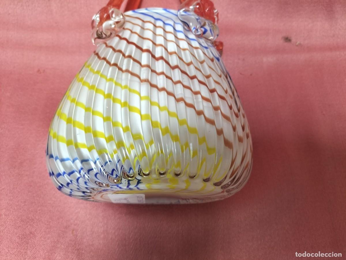Antig&uuml;edades: Canasto de cristal de murano - Foto 7