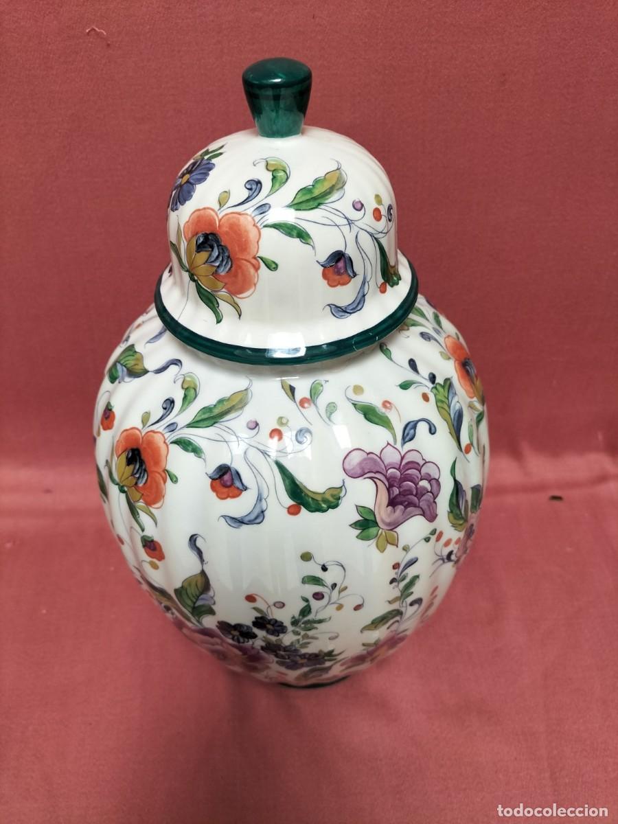 Antig&uuml;edades: Tibor oriental decorado con flores - Foto 2