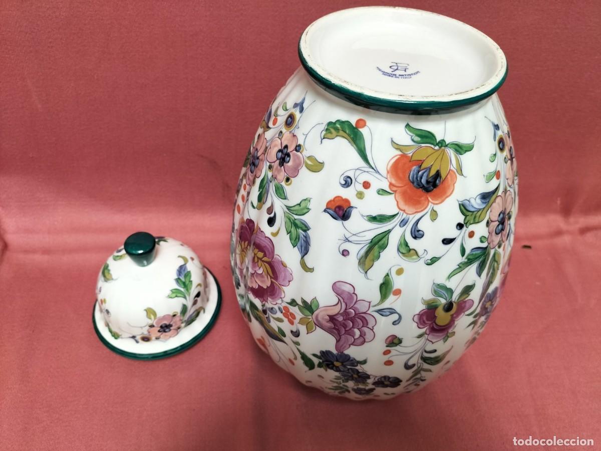 Antig&uuml;edades: Tibor oriental decorado con flores - Foto 7