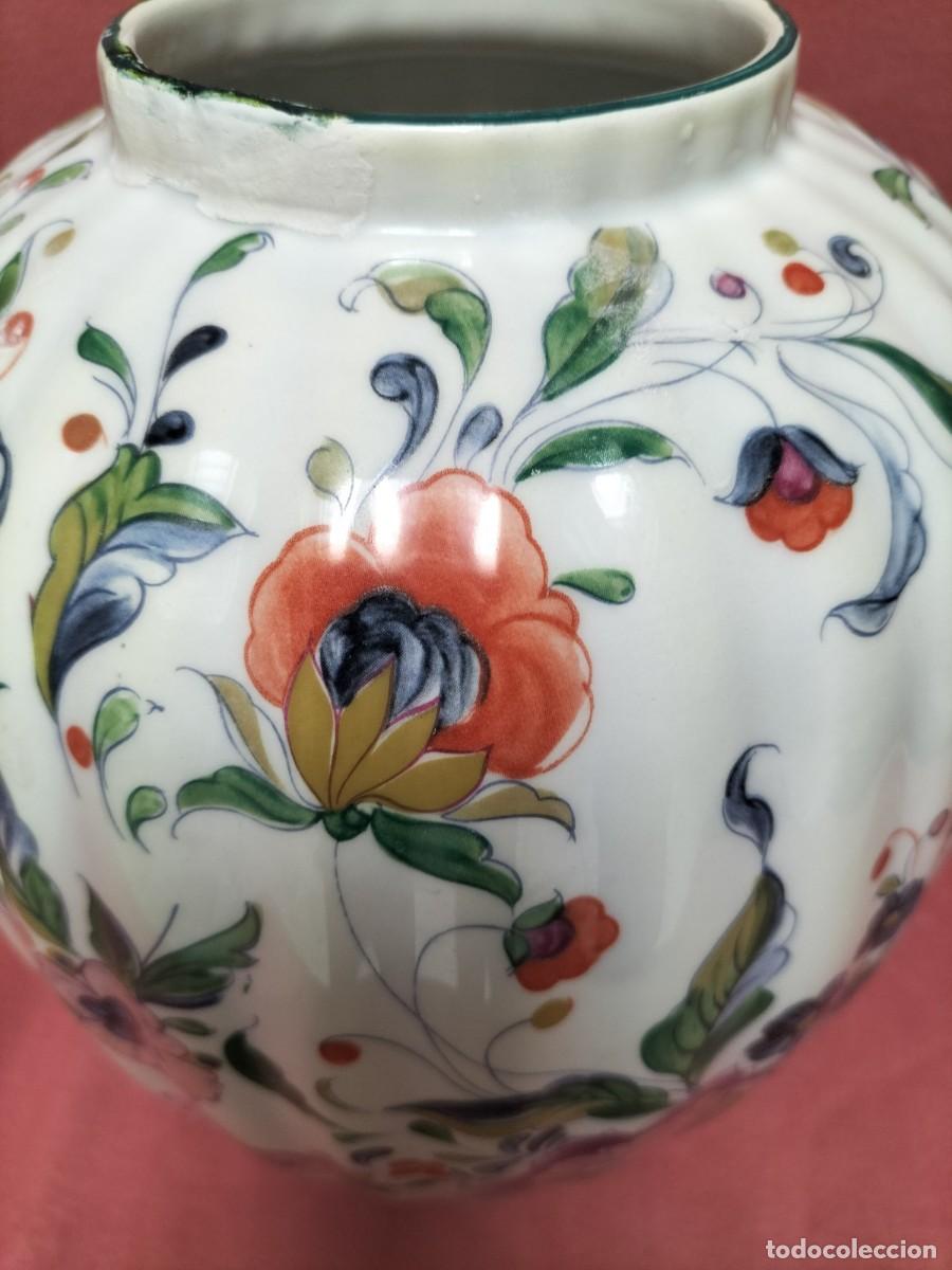 Antig&uuml;edades: Tibor oriental decorado con flores - Foto 8